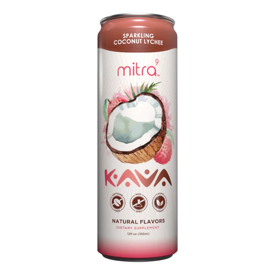 Mitra9 Kava Sparkling Coconut Lychee