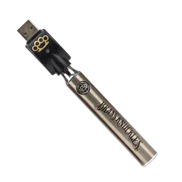 Brass Knuckles 900mAh 510 Vape Battery Silver