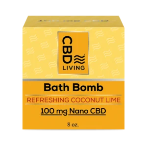 CBD Living Bath Bomb Coconut lime 100 1024x1024
