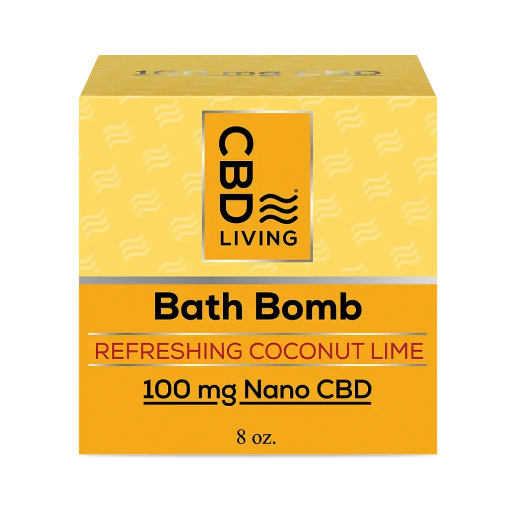 CBD Living Bath Bomb Coconut lime 100 1024x1024