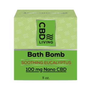 CBD Living 100MG Bath Bomb - Eucalyptus
