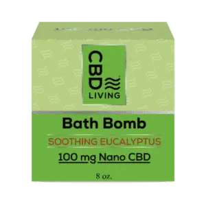 CBD Living 100MG Bath Bomb - Eucalyptus