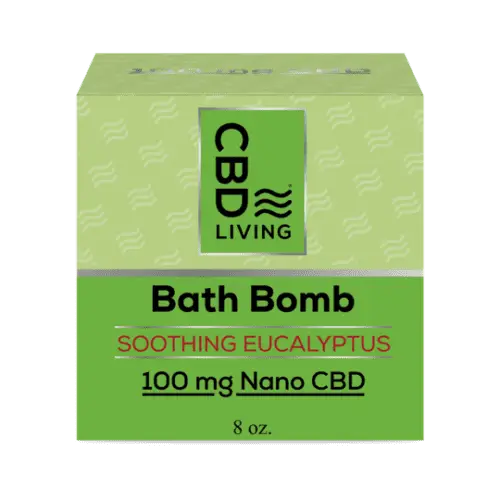 CBD Living 100MG Bath Bomb - Eucalyptus