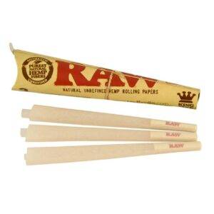 RAW Organic Hemp Cone KS 3PK