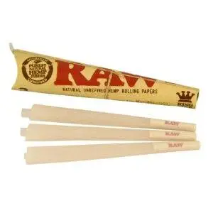 RAW Organic Hemp Cone KS 3PK