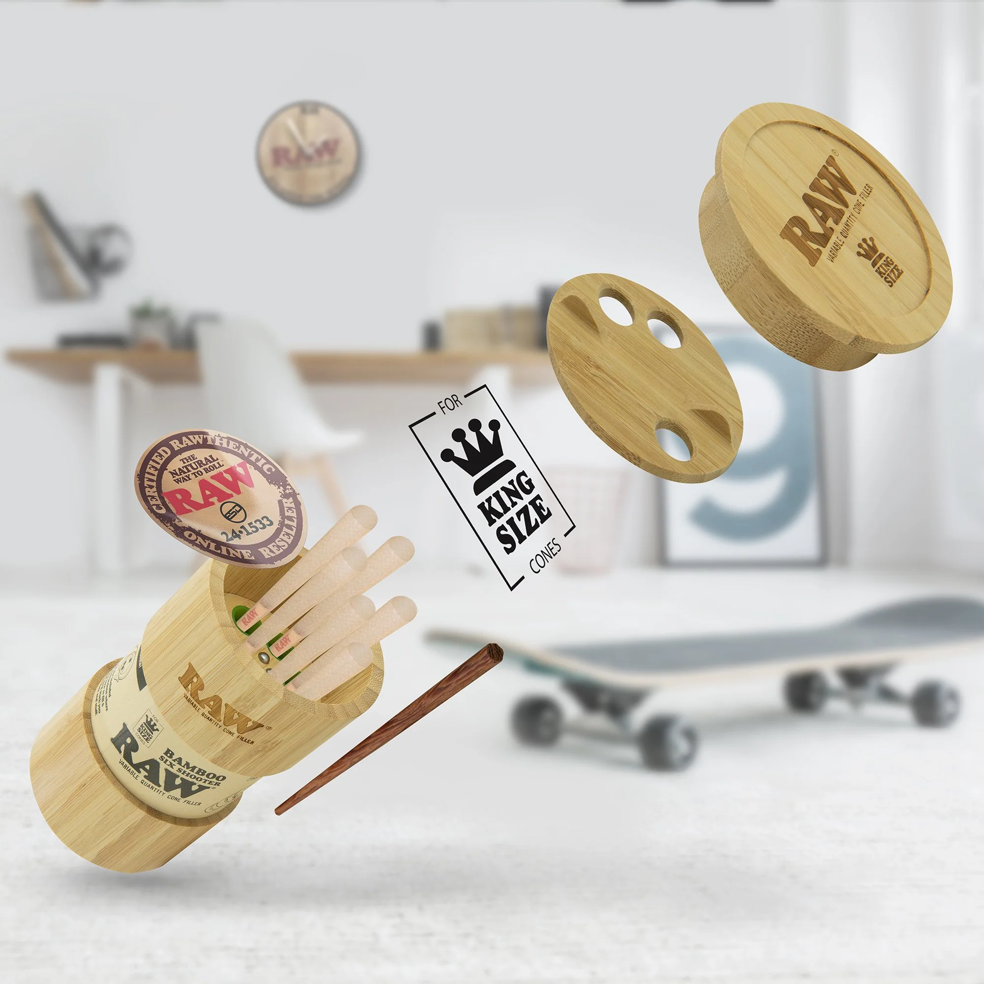 RAW bamboo six shooter King