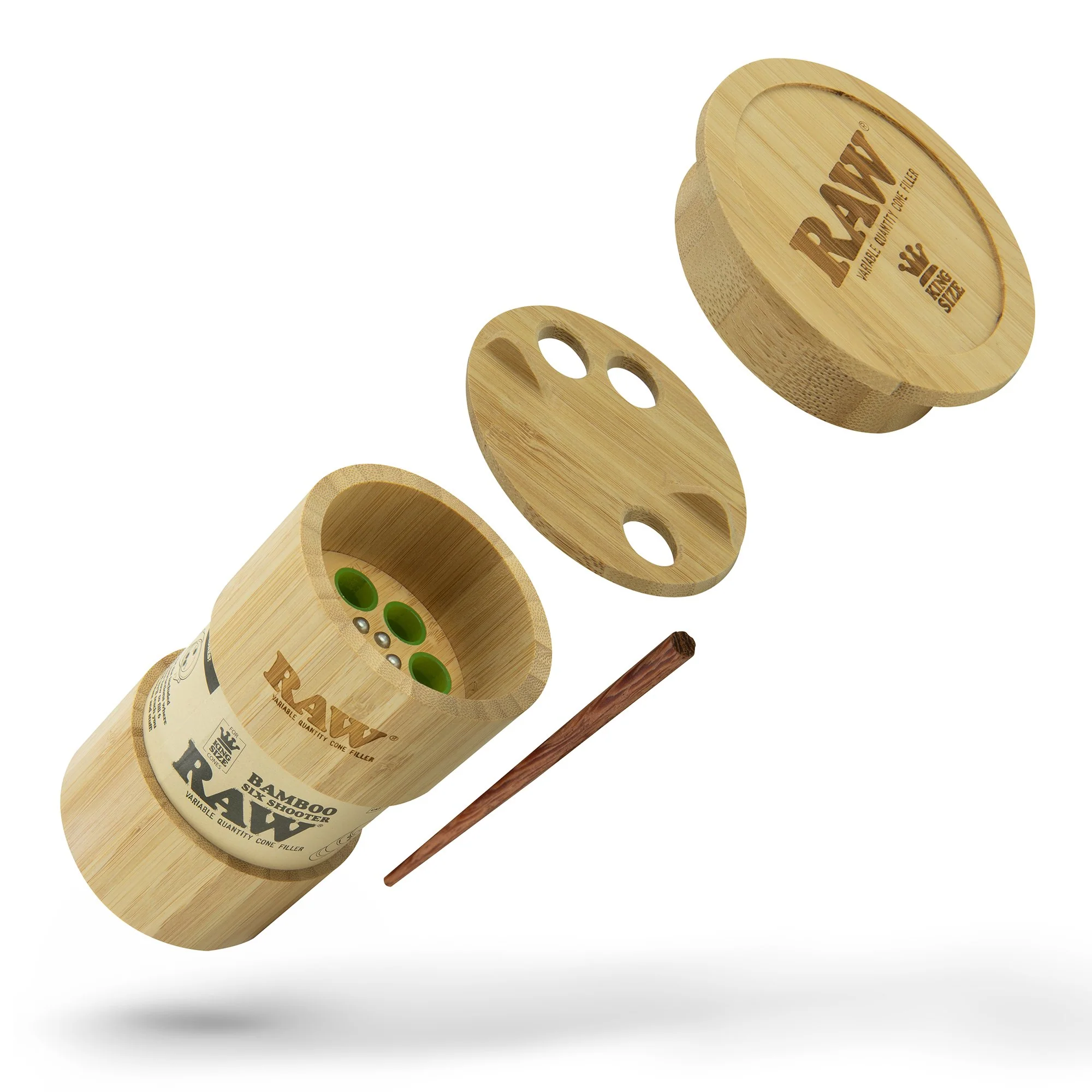 RAW bamboo six shooter accessories