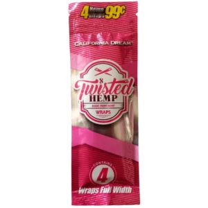 Twisted Hemp Wraps California Dream 4 pack