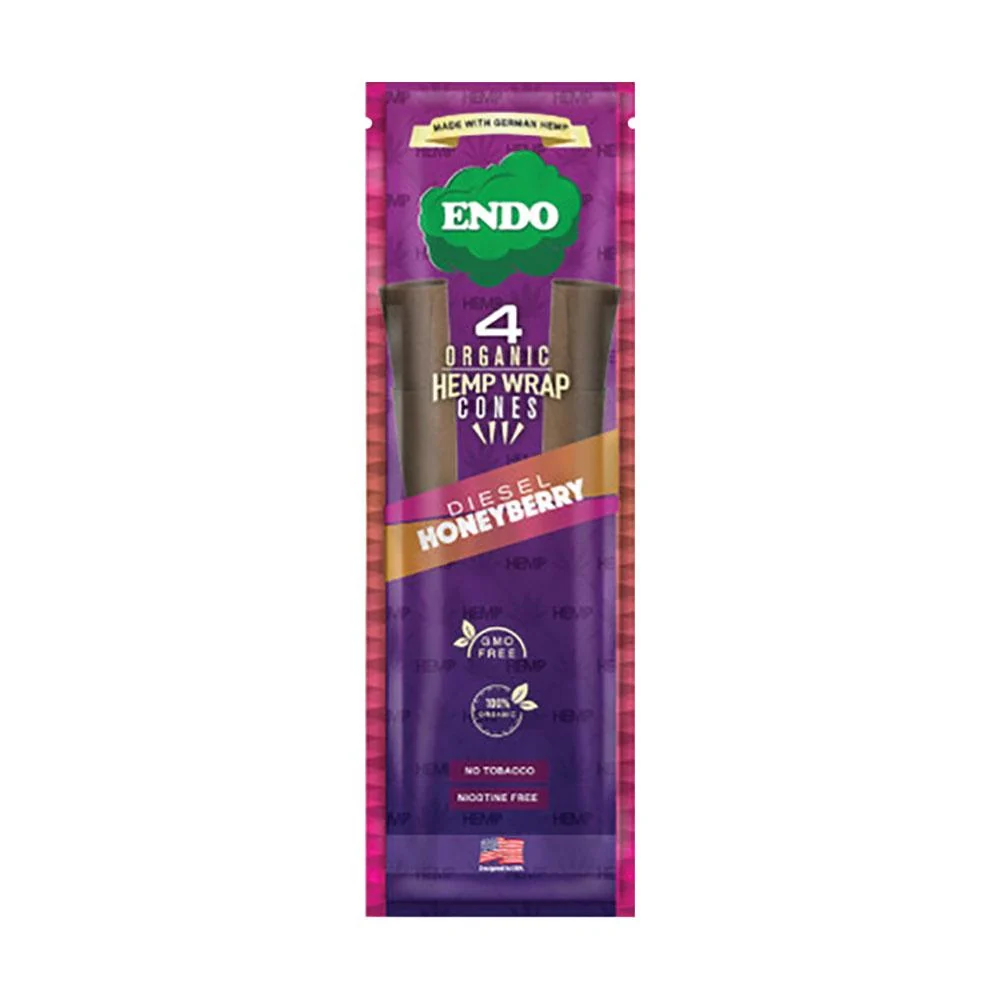 endo organic hemp wrap cones rolling