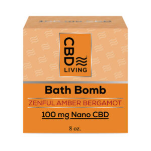 CBD Living 100MG Bath Bomb - Amber