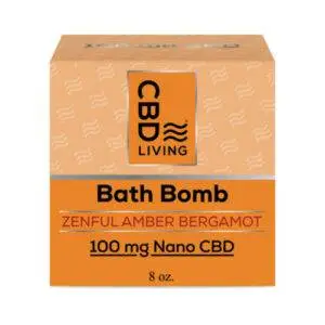 CBD Living 100MG Bath Bomb - Amber