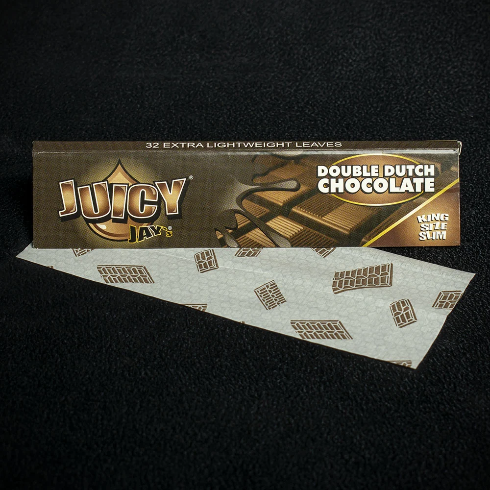 juicy jays king size slim rolling papers double dutch chocolate a