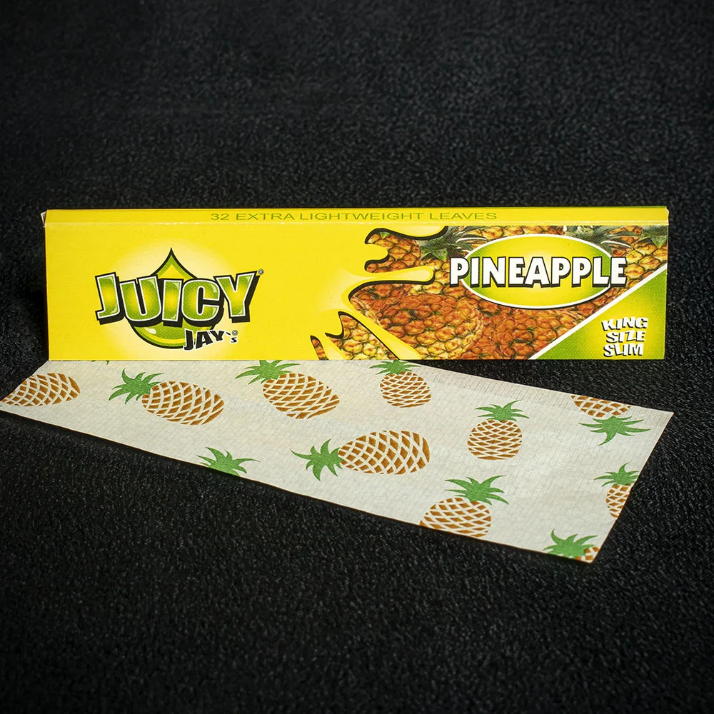 juicy jays king size slim rolling papers pineapple a