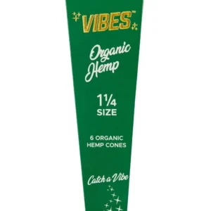 vibes 1 1 4 organic hemp pre rolled cones
