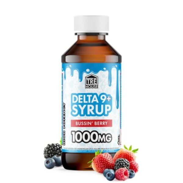 TRE House | 1000mg Delta 9+ Syrup - Bussin' Berry