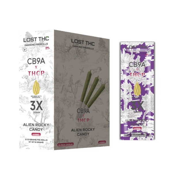 LostTHCP CB9A Diamond Prerolls Alien Rocky Candy