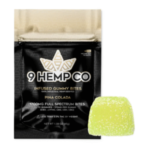 9 Hemp Co Infused Gummies Pina Colada