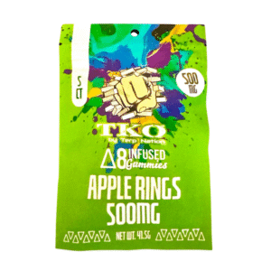 TKO Delta 8 Infused Gummies Apple Rings 500 Mg