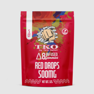 TKO Delta 8 Infused Gummies Red Drops 500 Mg