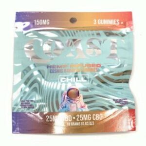 Coast Hemp Infused Gummies Cosmic Rainbow Chill 150 Mg