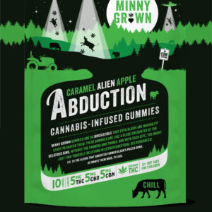 Minny Grown Delta 9 Gummies Caramel Apple Alien Abduction Chill