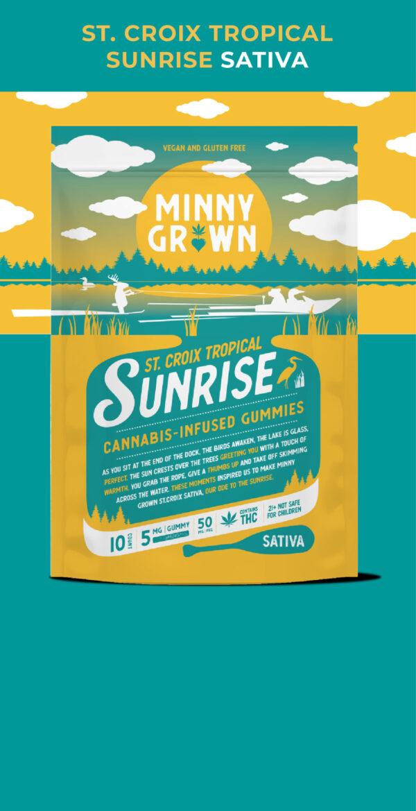 Minny Grown Delta 9 Gummies Sunrise Sativa