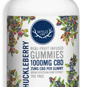 WYLD CBD Broad Spectrum CBD Gummies: Huckleberry 1000 mg