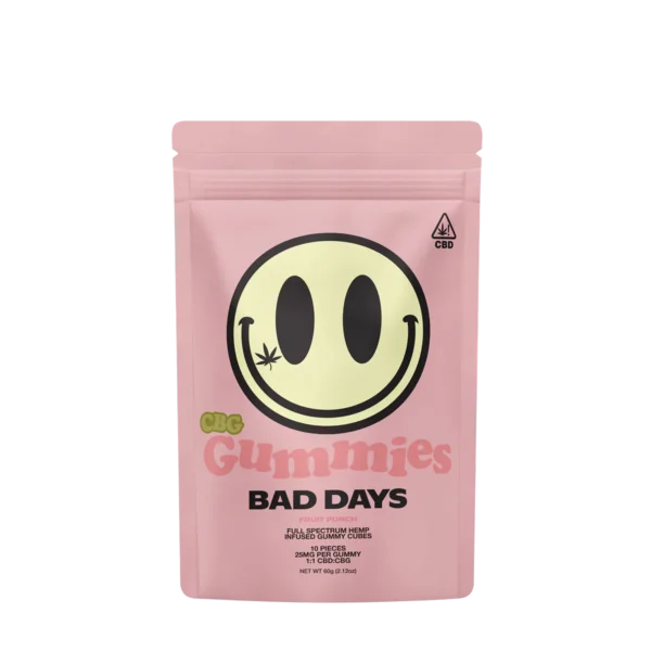 Bad Days Full Spectrum CBD + CBG Gummies: Fruit Punch 250 mg