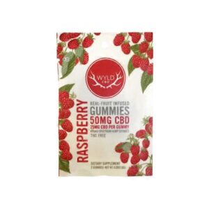 WYLD CBD Broad Spectrum CBD Gummies: Raspberry 50mg