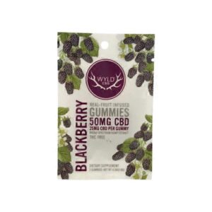 WYLD CBD Broad Spectrum CBD Gummies: Blackberry 50 MG