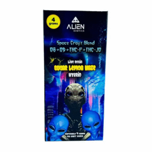 Alien Exotics | 4G D8 Live Resin Blend Disposables Sugar Lemon Maze