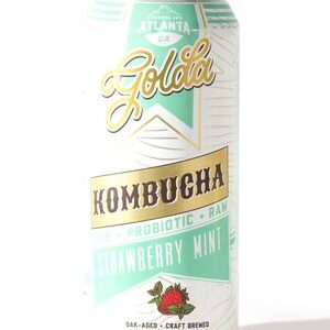 Golda Kombucha Tea 16 Oz. | Strawberry Mint