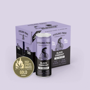 Cycling Frog | 5mg THC + 10mg CBD Seltzer - Black Currant