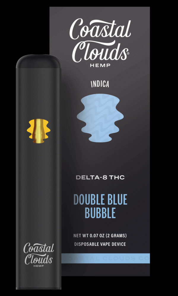 Coastal Clouds | Delta-8 THC + HHC-P 2g disposables - Double Blue Bubble