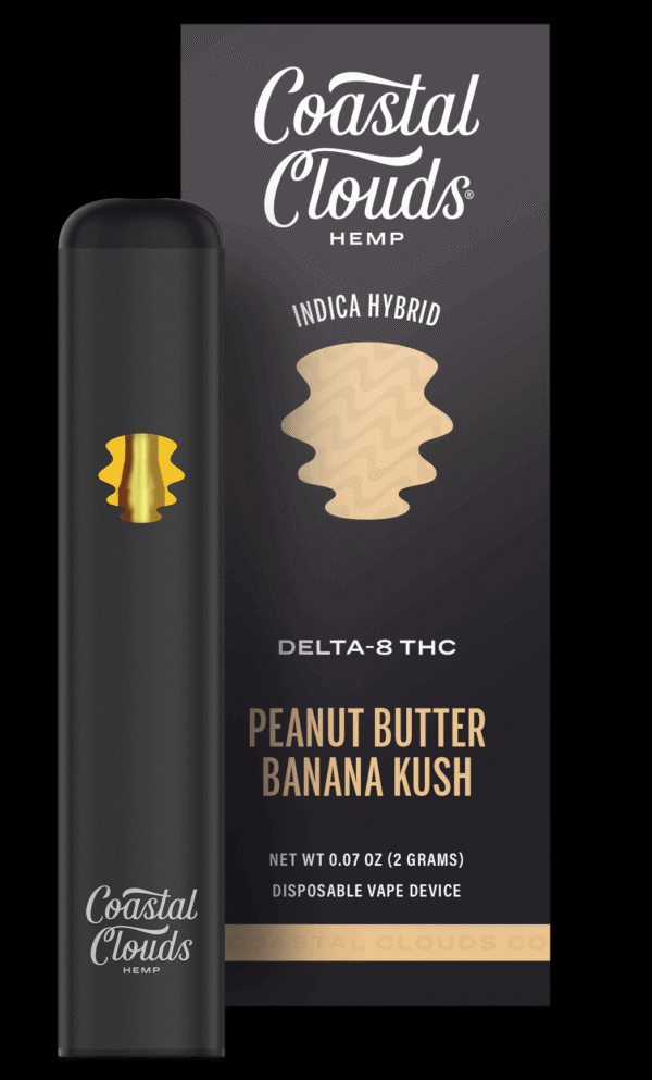 Coastal Clouds | Delta-8 THC + HHC-P 2g disposables - Peanut Butter Banana Kush