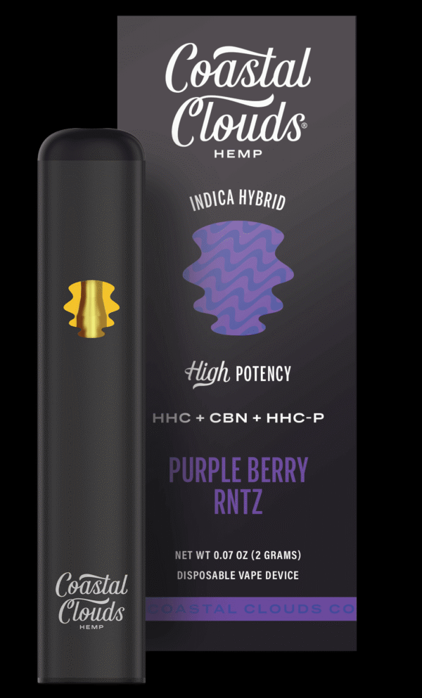 Coastal Clouds | HHC + CBN + HHC-P 2g disposables - Purple Berry RNTZ