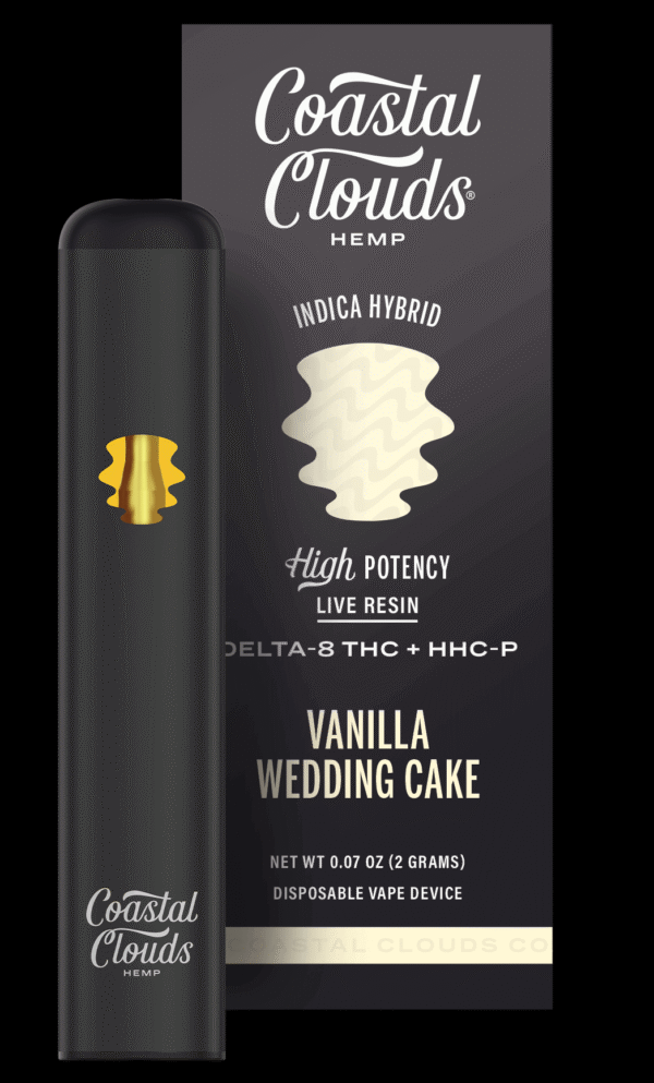 Coastal Clouds | Delta-8 THC + HHC-P 2g disposables - Vanilla Wedding Cake
