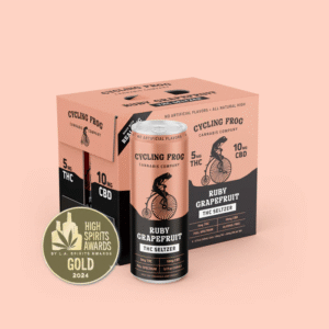 Cycling Frog | 5mg THC + 10mg CBD Seltzer - Ruby Grapefruit