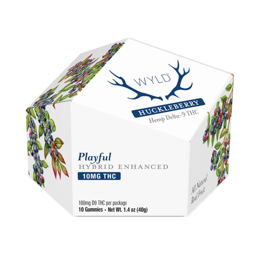 Wyld CBD | D9 Hemp THC Gummies + CBG, CBN, CBD - Huckle Berry