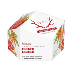 Wyld CBD | D9 Hemp THC Gummies + CBG, CBN, CBD - Pomigranate