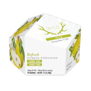Wyld CBD | D9 Hemp THC Gummies + CBG, CBN, CBD - Pear