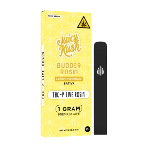 JUICY KUSH BUDDER ROSIN THC-P LIVE RESIN 1 G: LEMON MERINGUE
