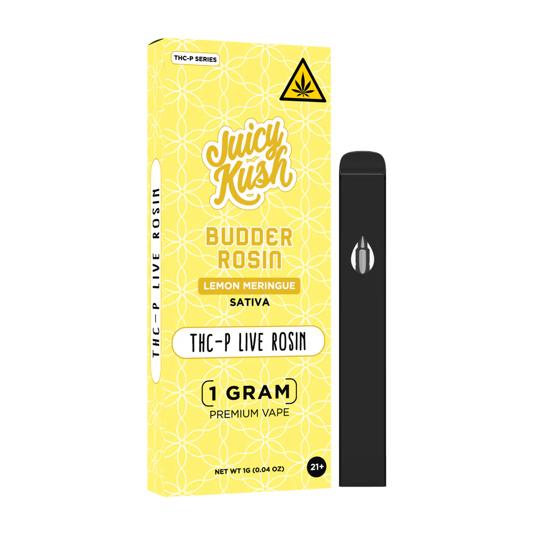 JUICY KUSH BUDDER ROSIN THC-P LIVE RESIN 1 G: LEMON MERINGUE