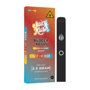 JUICY KUSH BUDDER ROSIN THC-P LIVE RESIN 2.5G: RAINBOW HAZE