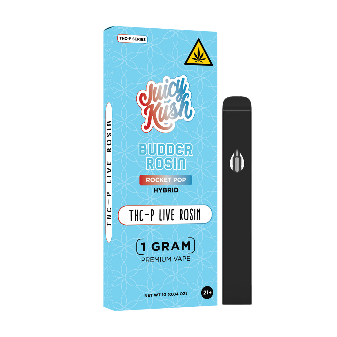 JUICY KUSH BUDDER ROSIN THC-P LIVE ROSIN 1 G : ROCKET POP