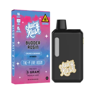 JUICY KUSH BUDDER ROSIN THC-P LIVE ROSIN 5 G: CRUNCH BERRIES