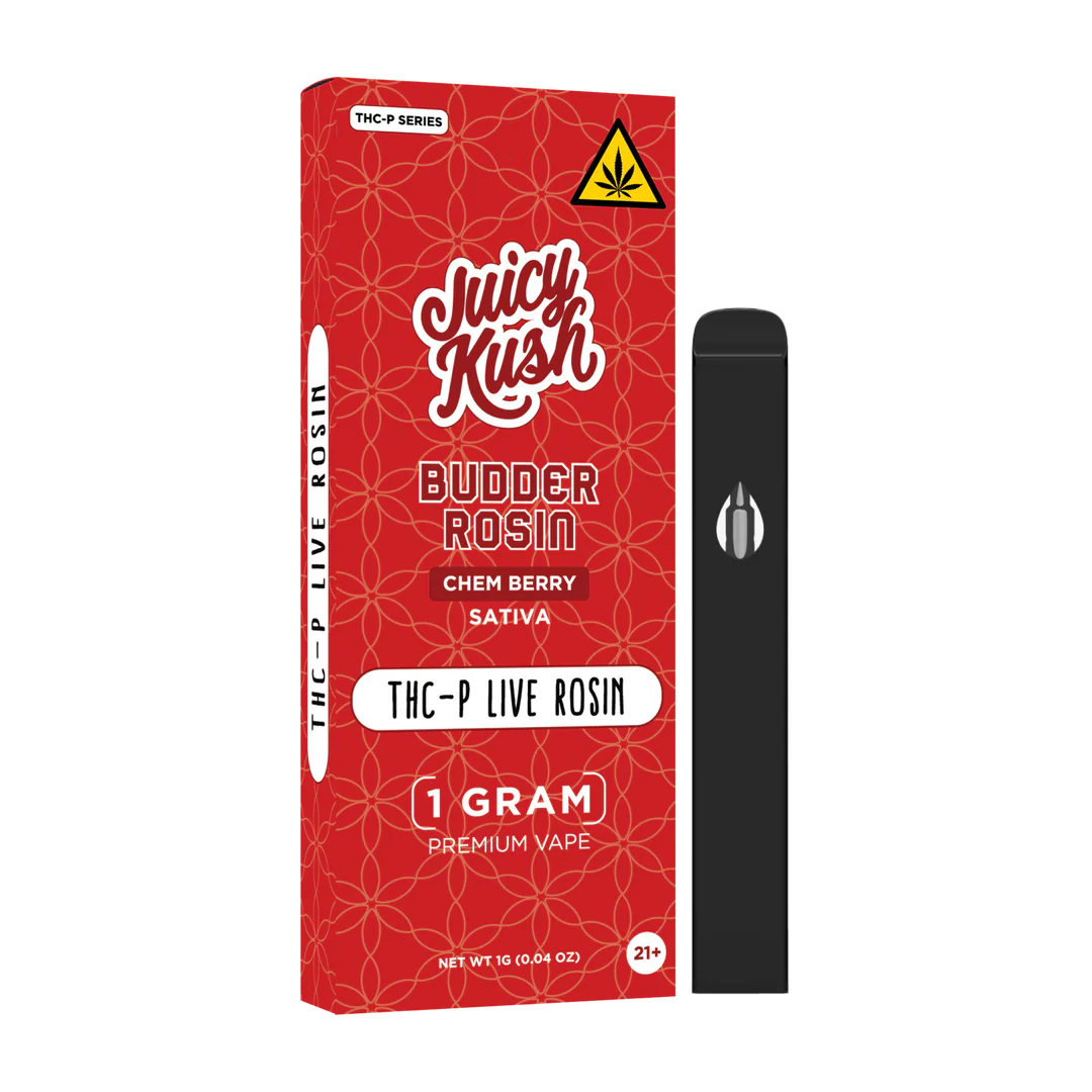 JUICY KUSH BUDDER ROSIN THC-P LIVE RESIN 1 G: CHEM BERRY