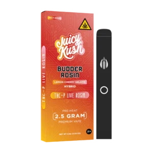 JUICY KUSH BUDDER ROSIN THC-P LIVE RESIN 2.5G: LEMON CHERRY GELATO