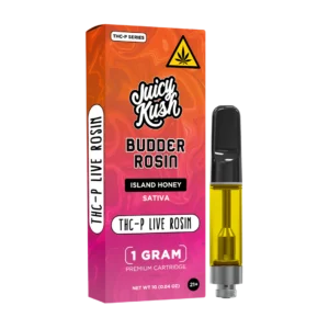 JUICY KUSH BUDDER ROSIN THC-P LIVE ROSIN 1 G CART : ISLAND HONEY