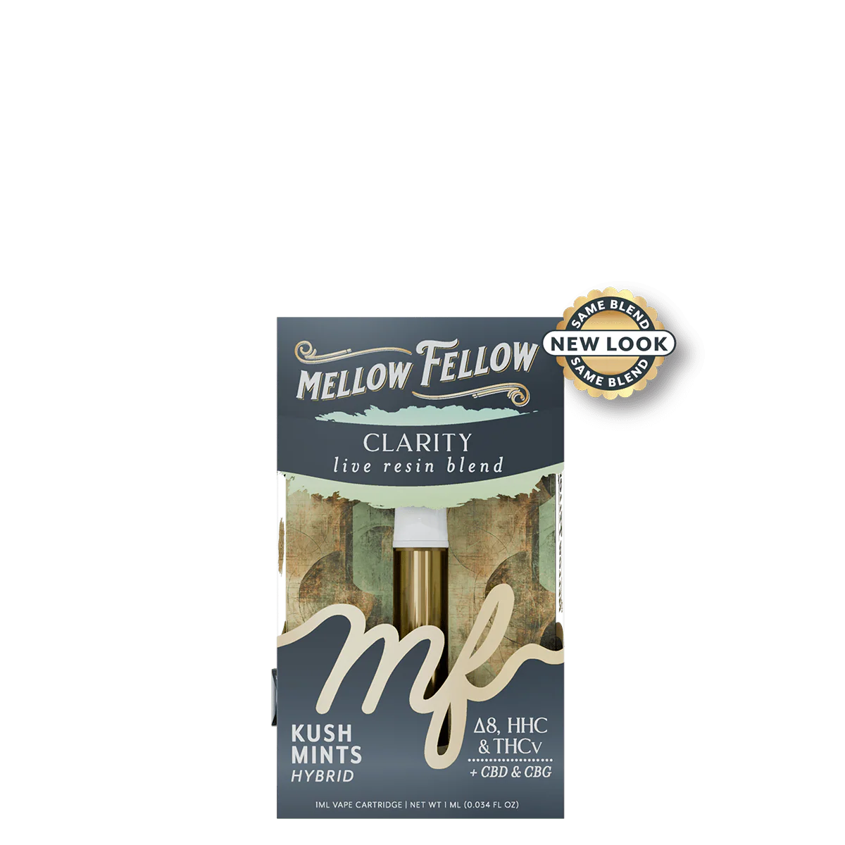 MELLOW FELLOW CLARITY LIVE RESIN BLEND: D8 + CBN + THCV + CBD + CBG - KUSH MINTS
